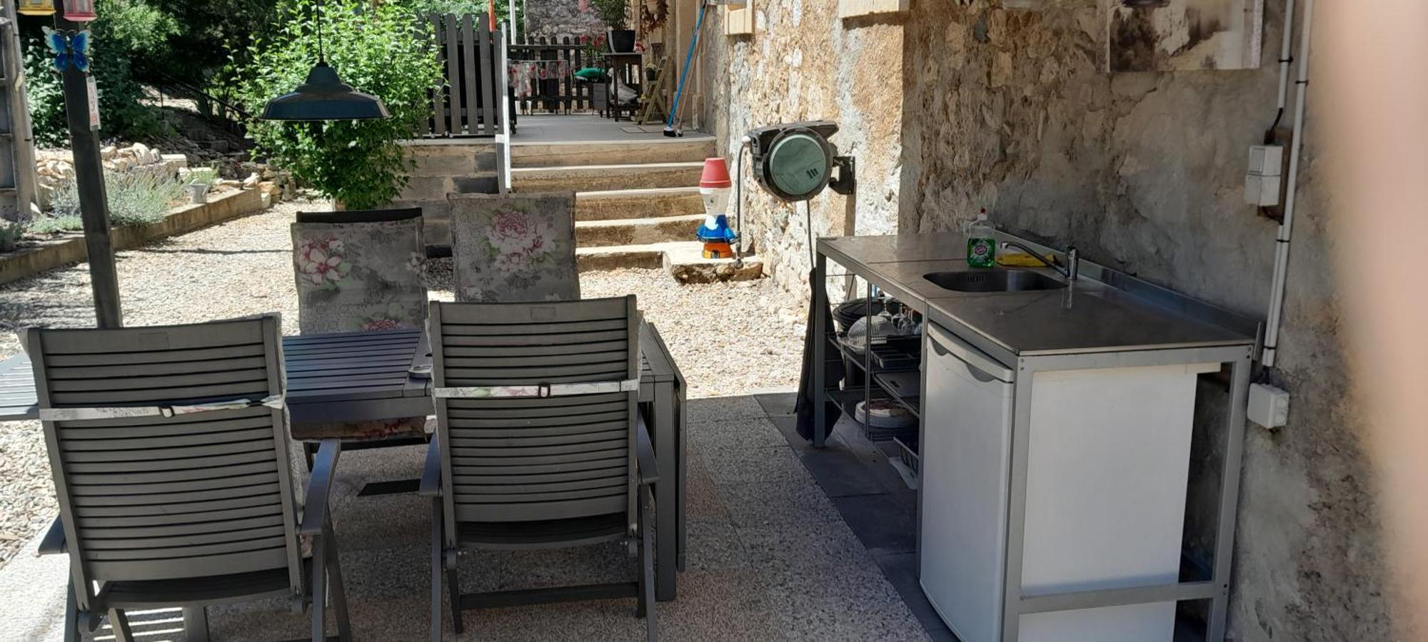 Bed and Breakfast Sur La Bonnefooi Prades-sur-Vernazobre Exteriér fotografie