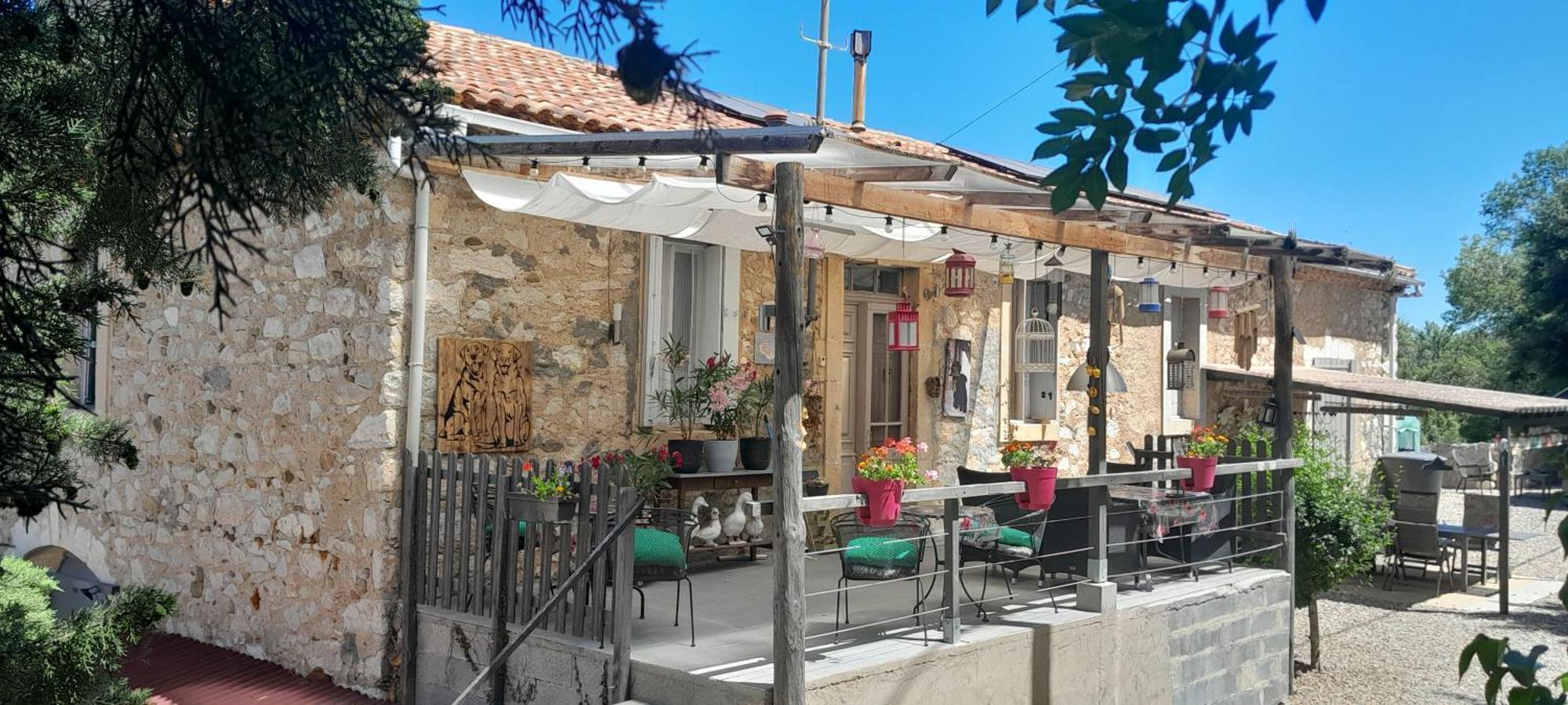 Bed and Breakfast Sur La Bonnefooi Prades-sur-Vernazobre Exteriér fotografie