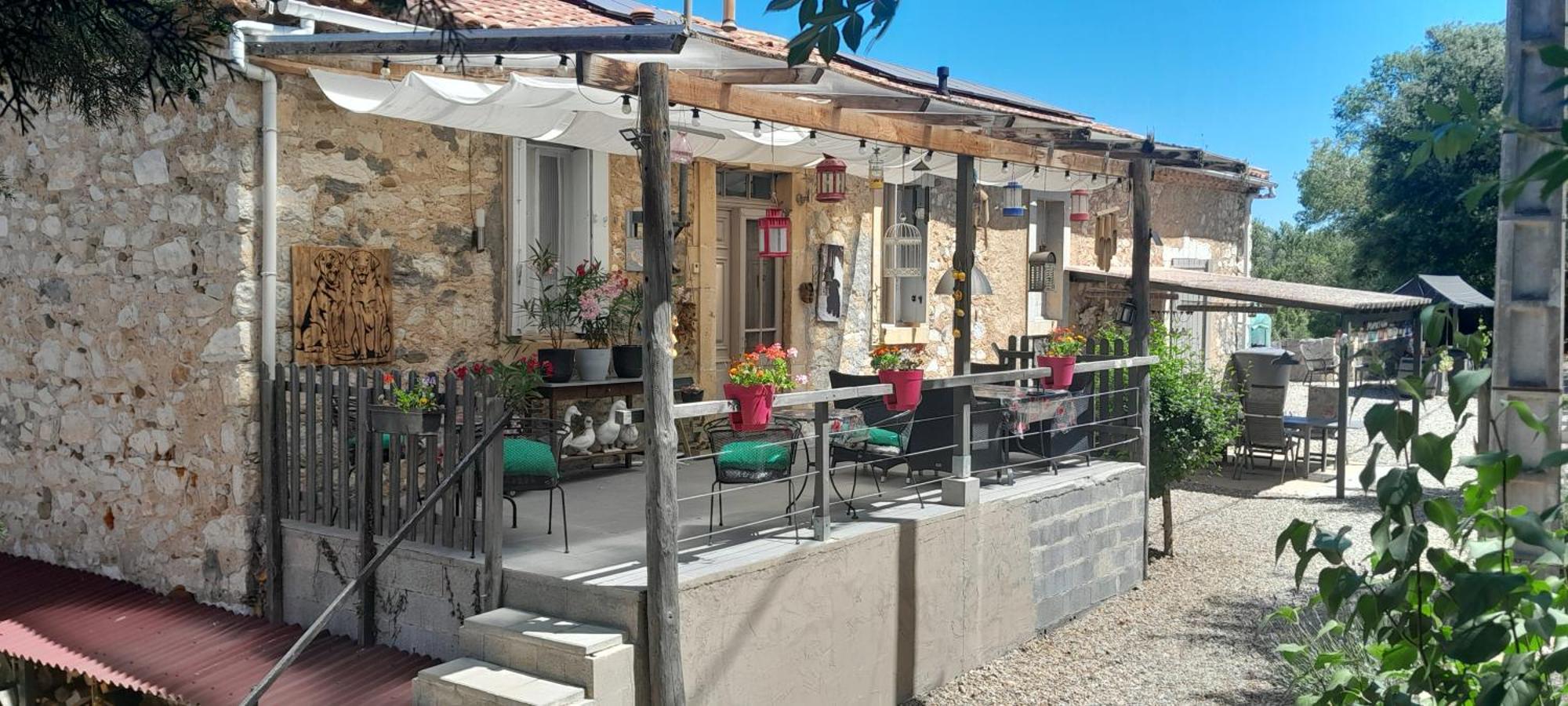 Bed and Breakfast Sur La Bonnefooi Prades-sur-Vernazobre Exteriér fotografie